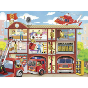 Ravensburger - 100 Piece - Firehouse Frenzy