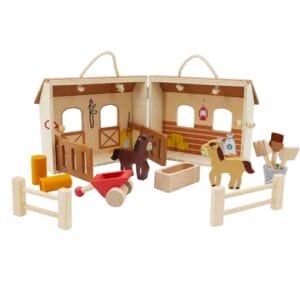 Toyslink - Wooden Playset - Horse Stable