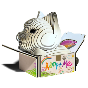 Eugy - 3D Cardboard Model - Cat - Mocha