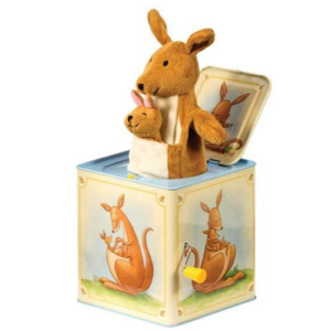 Schylling - Jack in the Box - Kangaroo and Baby Too