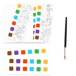 mierEdu - Pocket Watercolour Painting Book - Unicorns