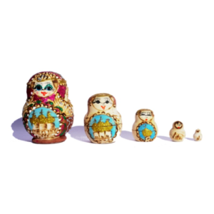 Russian Nesting Dolls - 5 Piece - Small