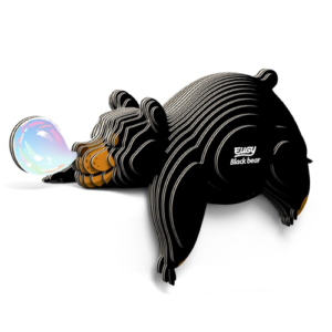 Eugy - 3D Cardboard Model - Black Bear