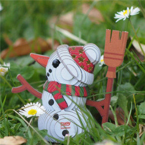 Eugy - 3D Cardboard Model - Snowman