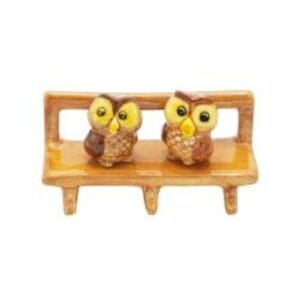 Dejo Imports - Owls on a Bench (3 Pieces)
