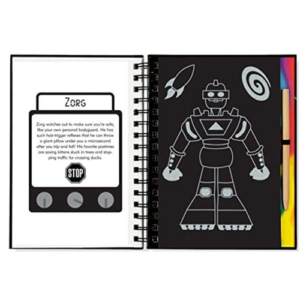 Peter Pauper Press - Scratch and Sketch - Robots