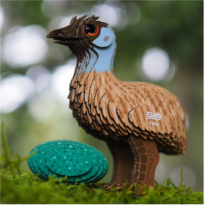 Eugy - 3D Cardboard Model - Emu