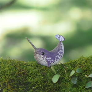 Eugy - 3D Cardboard Model - Narwhal