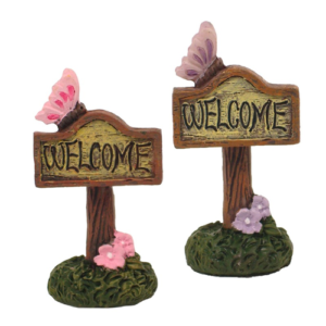 Jopaz - Fairy Accessory - Mini Welcome Sign