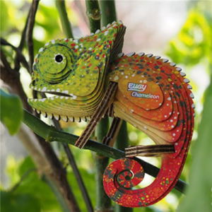 Eugy - 3D Cardboard Model - Chameleon