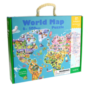 Tookyland - 500 piece Jigsaw - World Map