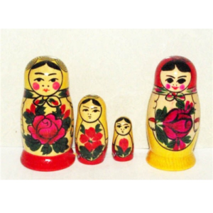 Russian Treasures - Babushka / Matryoshka - Semenov - 3 Piece Set