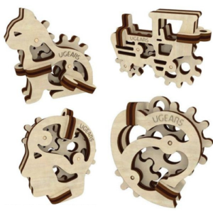 Ugears - Mini Pack - Power, Freedom, Intelligence, Passion