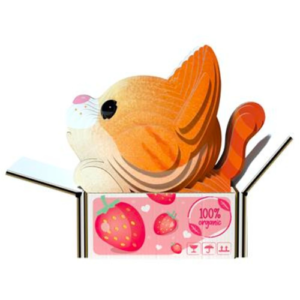 Eugy - 3D Cardboard Model - Cat - Pumpkin