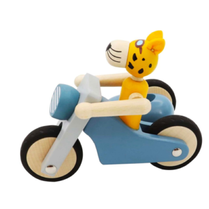 Kaper Kidz - Motorcycle with Leopard Driver - Blue