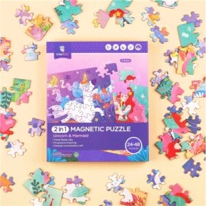 mierEdu - Magnetic Puzzle - Unicorn and Mermaid