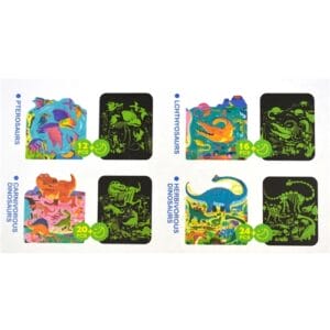 Jar Melo - Jigsaw - 4 in 1 Dinosaurs
