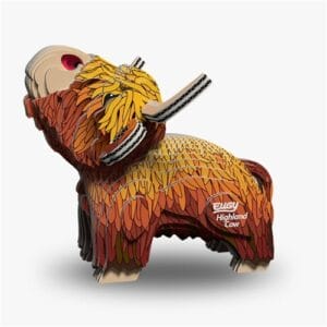 Eugy - 3D Cardboard Model - Highland Cow