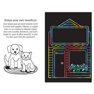 Peter Pauper Press - Scratch and Sketch - Pet Shop