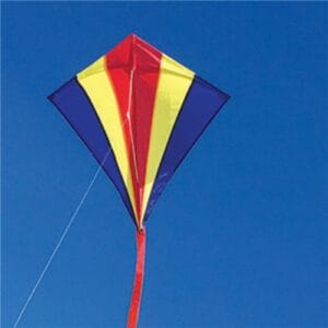 Harlequin - Diamond Kite - Ripstop Fabric - Large - Red, Yellow and Blue