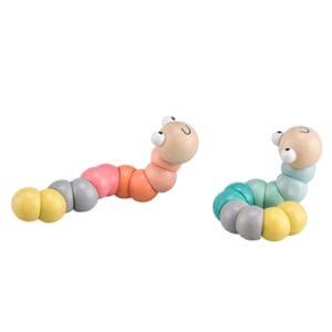 Toyslink - Jointed Worm - Pastel Colours
