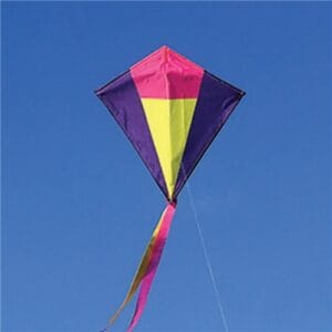 Harlequin - Diamond Kite - Ripstop Fabric - Purple, Yellow and Pink