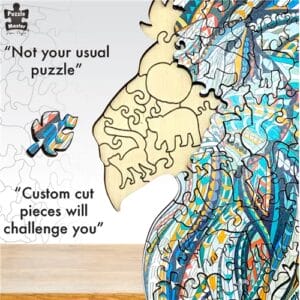 Puzzle Master  - A4 Wooden Jigsaw - Series 2 - 124 piece - Lion